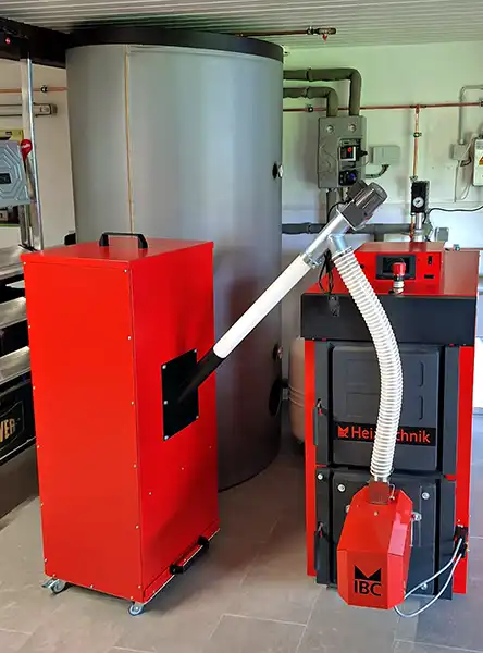 IBC Pelletheizung mit Beistellbehälter