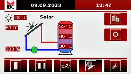Systemregler Anschluß einer Solaranlage