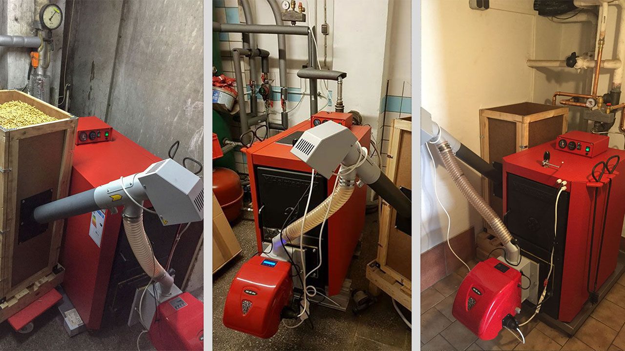 Kundenfotos von installierten Pelletheizungen