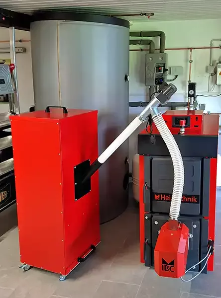 IBC Pelletheizung mit Beistellbehälter